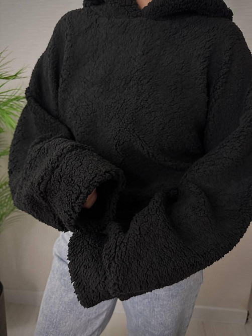 Женская теплая плюшевая худи с ушками турецкий мягкий мех Одесса - изображение 5