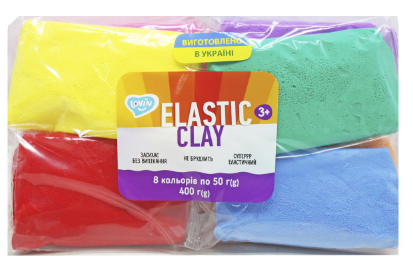 Набір для ліплення з повітряним пластиліном 8 кол. "Lovin""Elastic Clay", 70164, шт Київ
