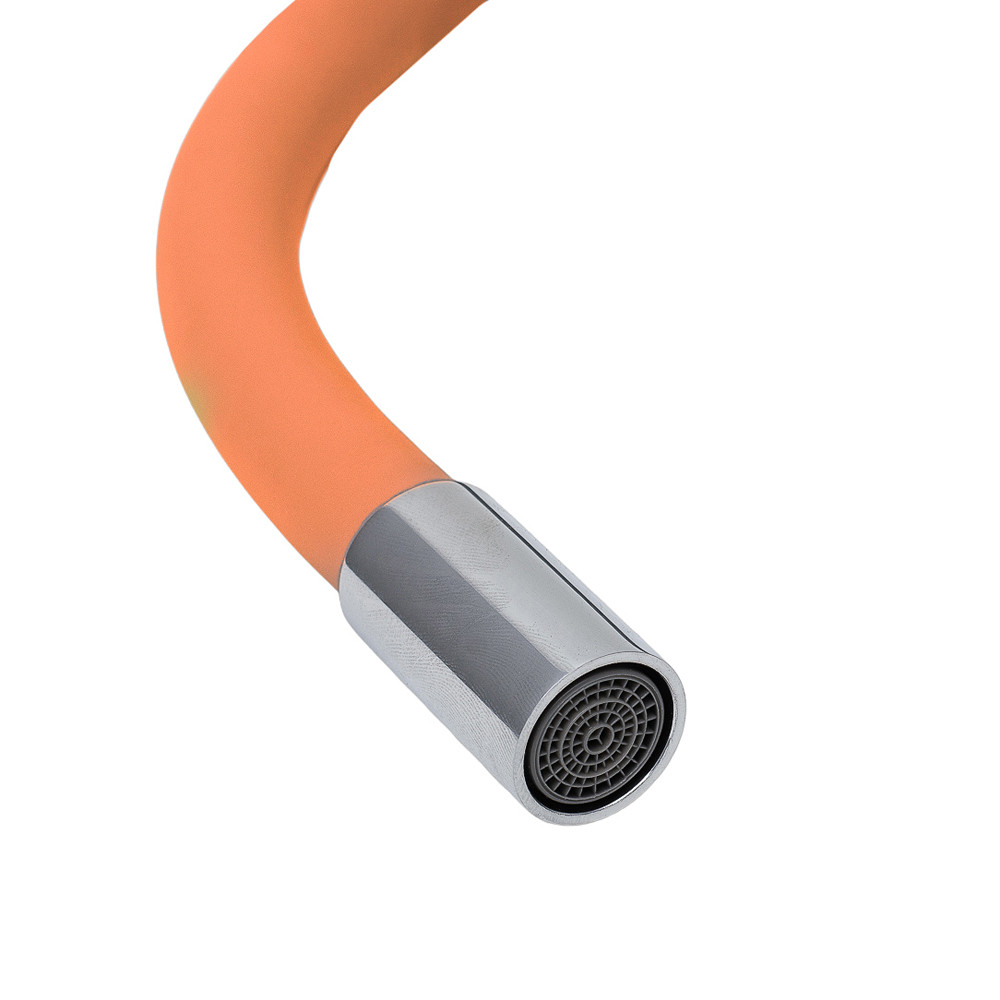 AQUATICA Излив (гусак) 3/4" для кухни силиконовый оранжевый AQUATICA (XH-5242) (9793513) Коломия - фото 4