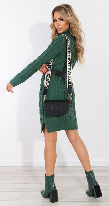 Вязанное платье с косами (42-44) Киев - изображение 3