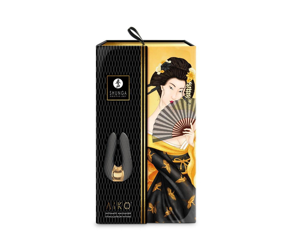 Вибратор для клитора Shunga Aiko Black, гибкие кончики Sex Aura Киев - изображение 6