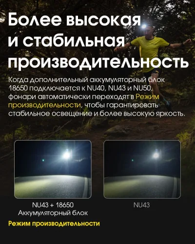 Джерело живлення для ліхтарів налобних + зарядний пристрій + Power Bank Nitecore 18650 Extension Battery Case Вінниця - фото 7