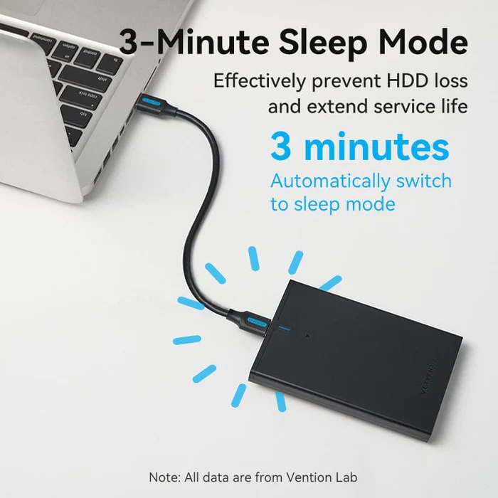 Внешний карман для накопителя Vention 2.5 Inch SATA Hard Drive Enclosure (USB 3.0 Micro-B) Black (KPAB0) Киев - изображение 3