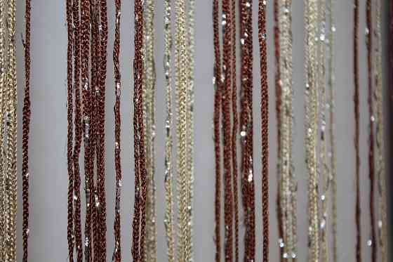 Штори-нитки "Кісея" з люрексом Коричневий з темно-бежевим 300х300см 1 шт (61-049) Київ