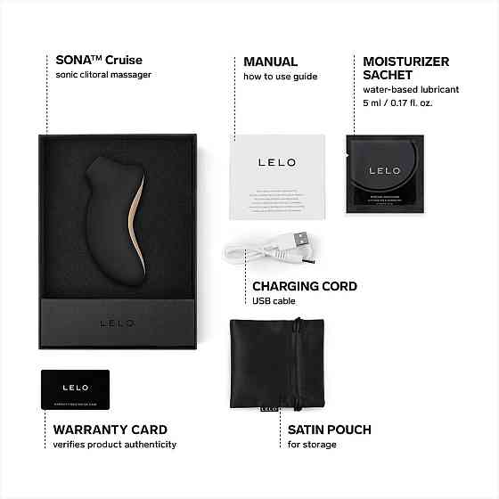 Звуковий стимулятор LELO SONA Cruise Black Sex Aura Київ
