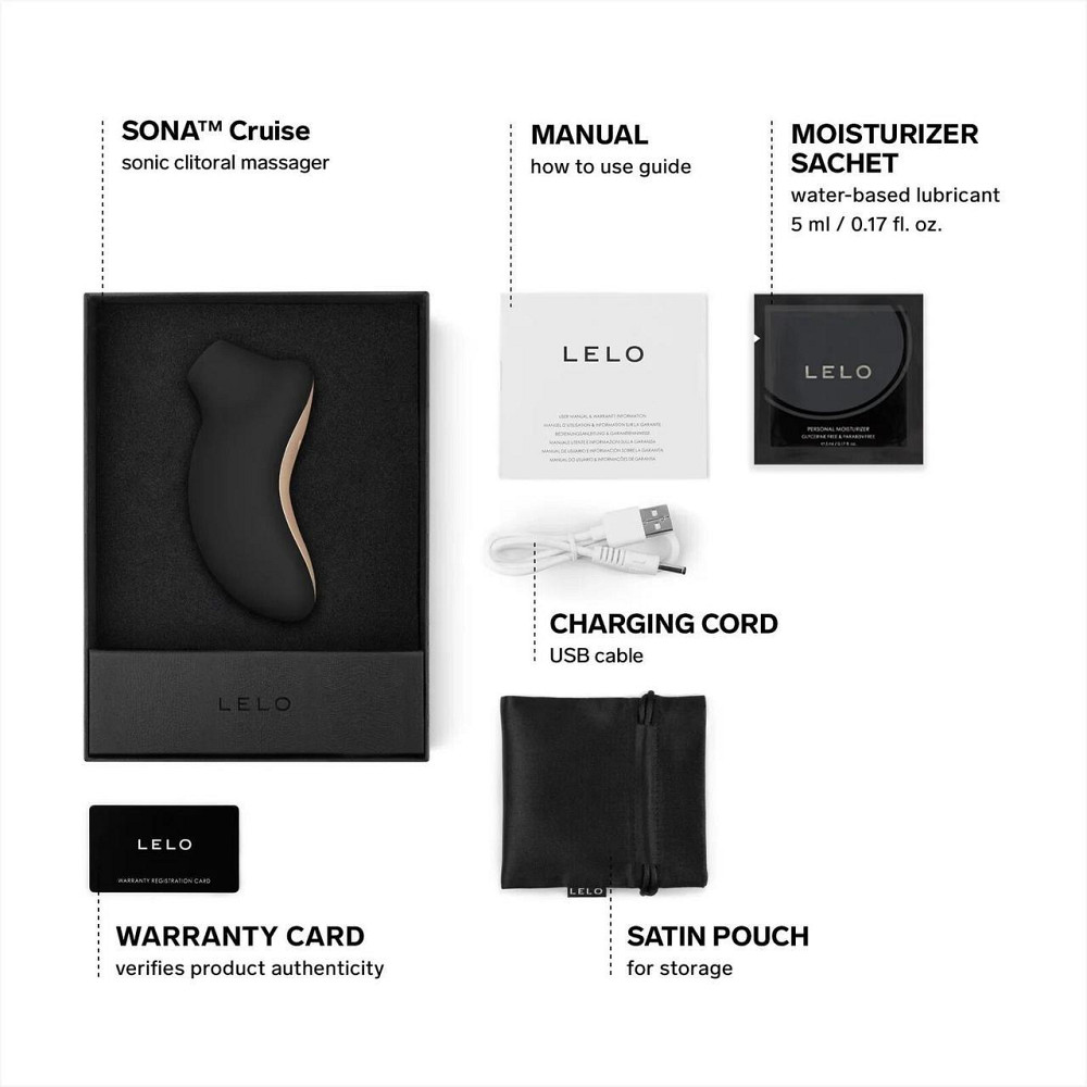 Звуковий стимулятор LELO SONA Cruise Black Sex Aura Київ - фото 3
