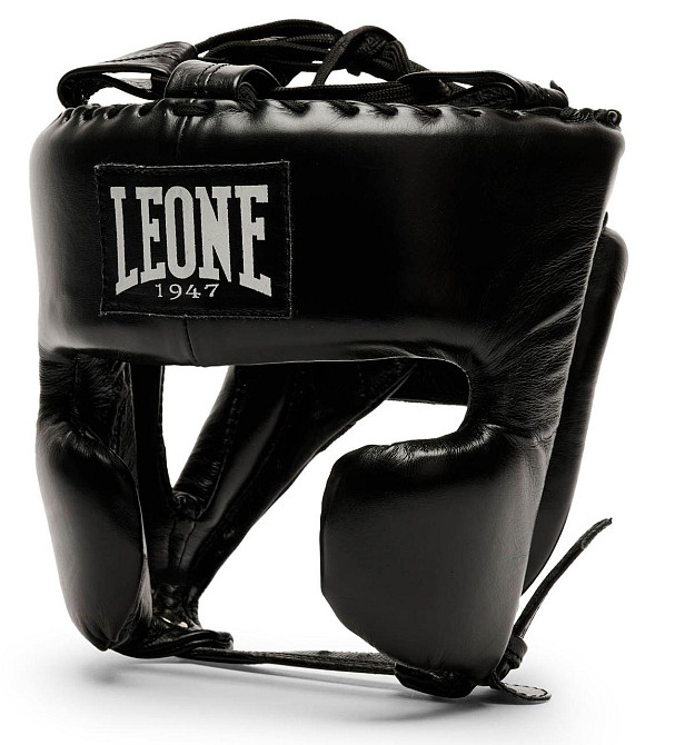 Боксерський шолом з бампером Leone Greatest Black S/M професійний захист для боксу, ММА та єдиноборств Київ - фото 2