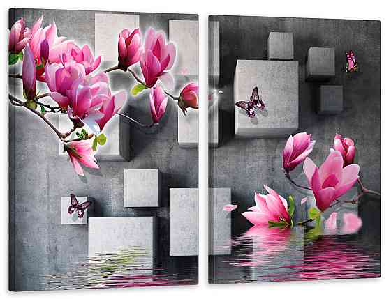 Модульная картина в гостиную / спальню  Магнолія  TLV-2_029 Київ