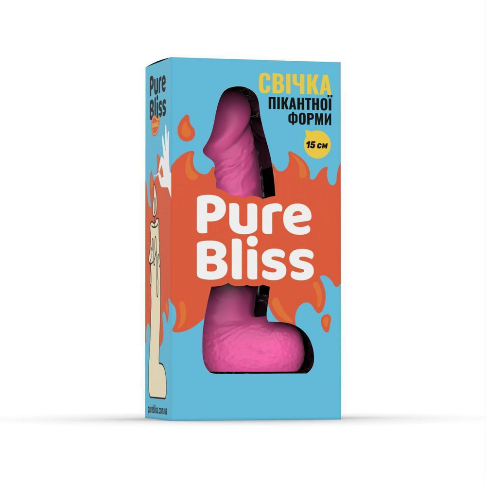 Свеча в виде члена Pure Bliss MINI Pink 15 см Sex Aura Киев - изображение 7