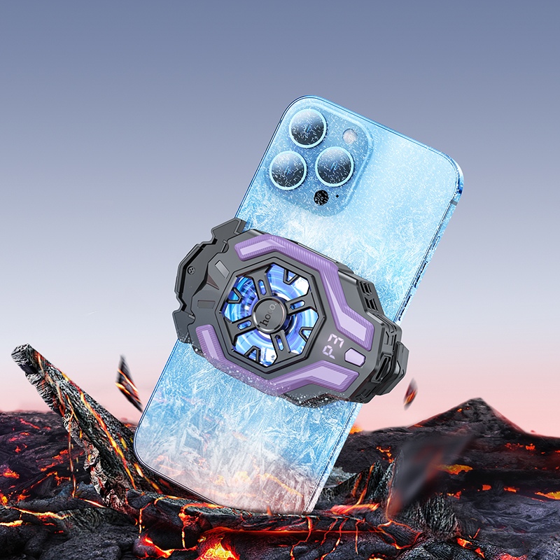 Мобільний кулер HOCO GM26 Ambitious cooling mobile phone fan Black Одеса - фото 6