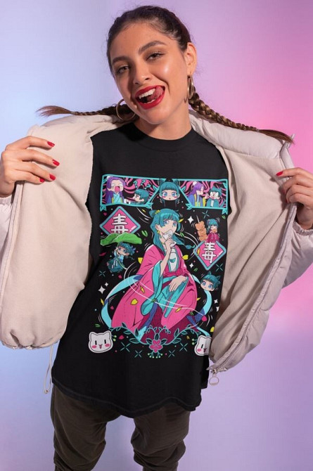 Футболка для мальчика аниме Маомао Апотхекарй Диариес Ессентиал оверсайз (рост от 165 до 180 ) Черний AnimeJ1021m Днепр - изображение 4