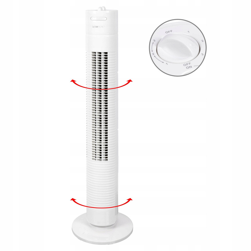 Колонний вентилятор 3 рівні швидкості з таймером Clatronic TVL (3770) 35 Вт Нововолинськ - фото 3