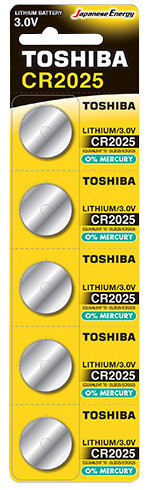 Батарейка Toshiba CR2025 BP 1X5 (6477658) Київ - фото 1