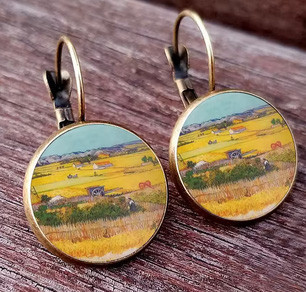 Сережки жіночі під старовину Ван Гог Київ - фото 1