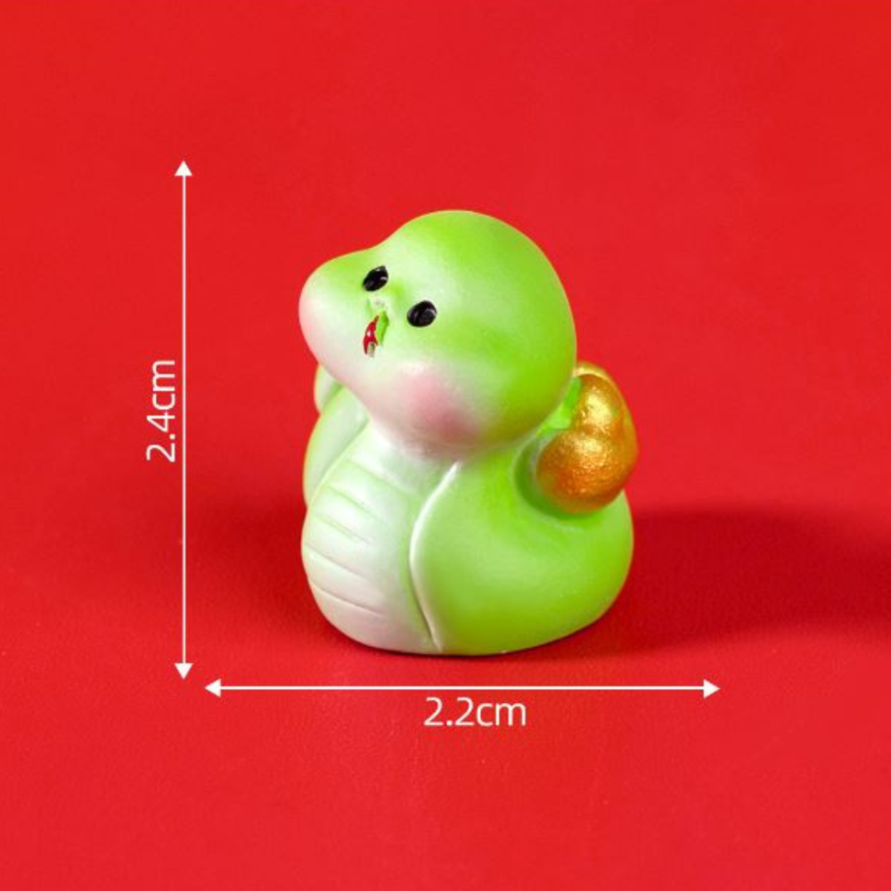 Зелена змія мініатюра 2.4 х 2 см для міні-саду та мікроландшафту Одеса - фото 7