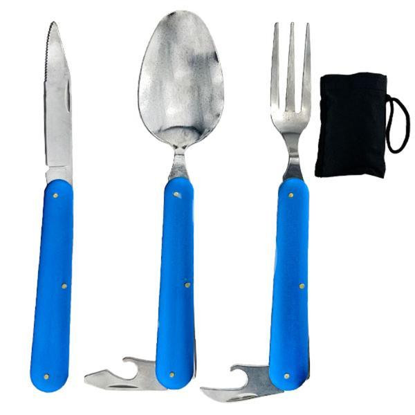 Туристичний набір ніж ложка виделка Київ - фото 1