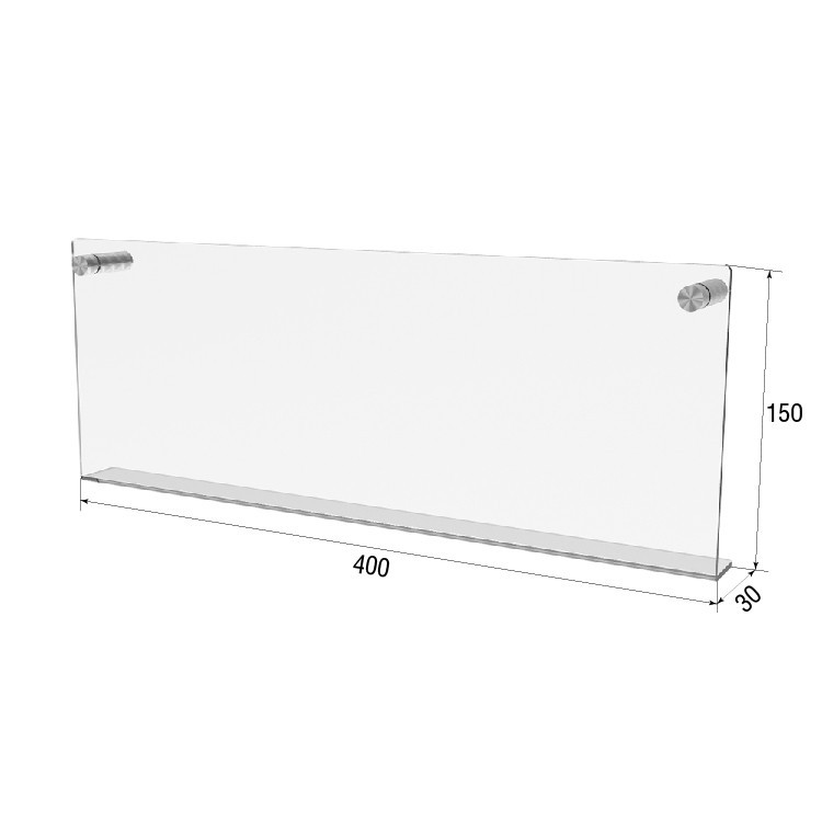 Полиця EKOSTAR настінна 400х150х30 Київ - фото 3