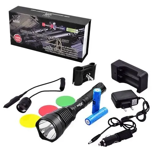 Светодиодный фонарь BL-2800-T6 50000W, тактический фонарь, фонарь с кнопкой Коломыя