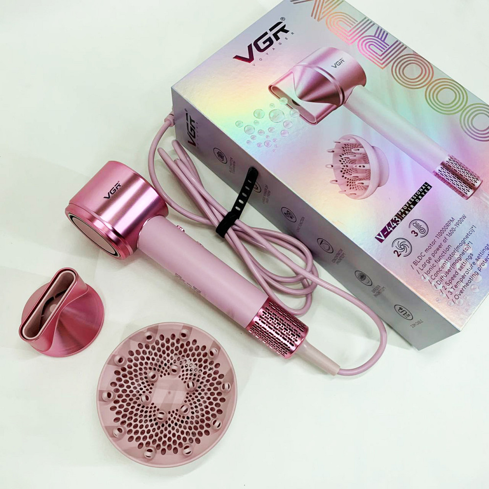 Фен для волос от сети, Мощный универсальный фен, Фен обычный для укладки волос укладки локонов JV-70 Львов - изображение 13