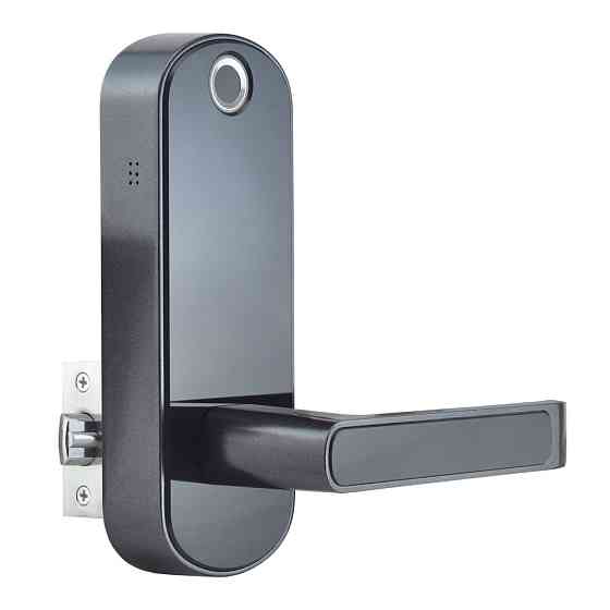 Замок біометричний автономний Trinix TRL-5107BTF Black Right з Bluetooth, зчитувачем відбитків пальців і карт Mifare (65-00024) Киев