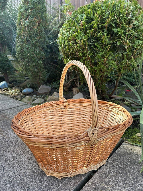 Кошик плетений для подарунків великий Київ - фото 7