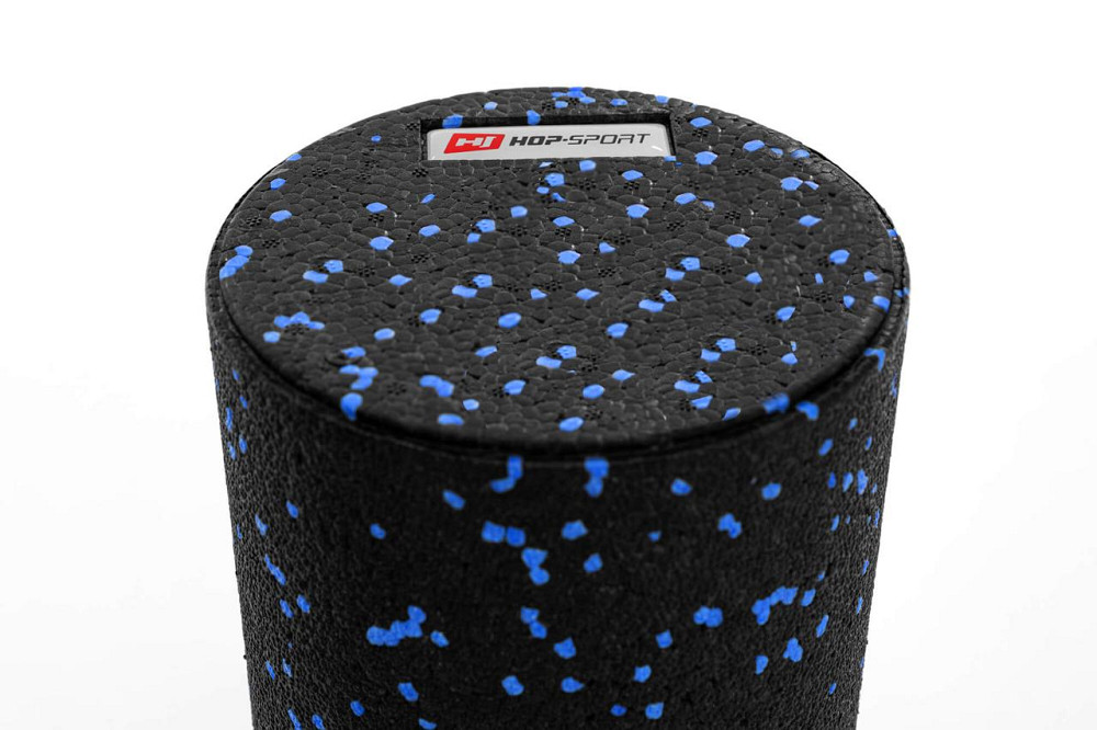 Роллер масажер (валик, ролик) гладкий заповнений Hop-Sport HS-P033SYG EPP 33см чорно-синій Київ - фото 3