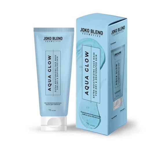 Екстразволожувальна маска для обличчя з гіалуроновою кислотою Aqua Glow Joko Blend 75 мл Вінниця