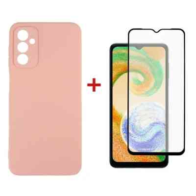 Чехол для мобильного телефона Dengos Samsung Galaxy A04s Case + Glass (Pink) (DG-KM-77) Винница