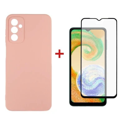 Чехол для мобильного телефона Dengos Samsung Galaxy A04s Case + Glass (Pink) (DG-KM-77) Винница - изображение 1