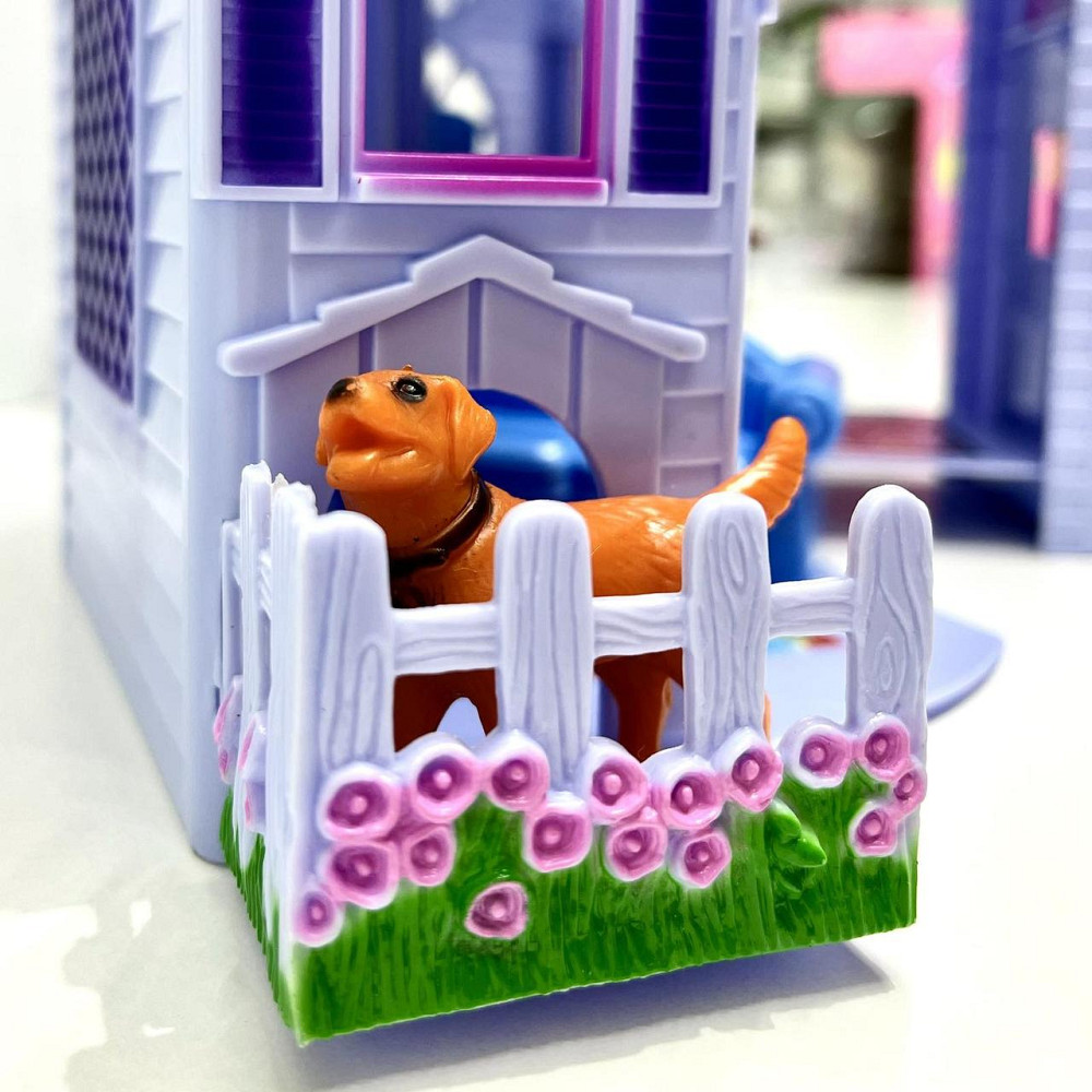 Ляльковий будиночок Limo Toy з фігурками розкладний Ліловий (F611) Чернігів - фото 7