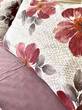 Ecotton Комплект постільної білизни Ecotton двоспальний Сімейний 150х215 см Flowers червоний Київ