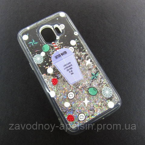 Samsung J2 J250 2018 чохол плаваючі блискітки Одеса - фото 1