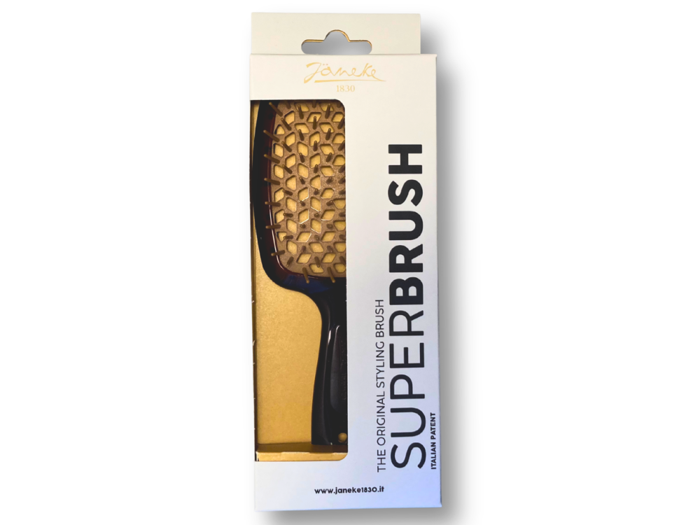Щетка для волос Janeke Superbrush The Original, размер 20*9 см, цвет Коричневый Славянск - изображение 2
