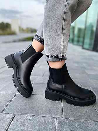 Черевики жіночі GREMMY чорні натуральна шкіра висота 13 см (4805) Коломыя