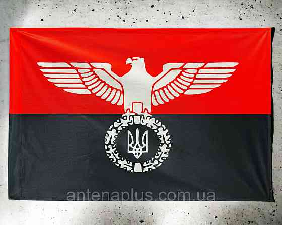 Орел Свободи: Прапор Захисників (червоно-чорний) 600х900 мм Київ