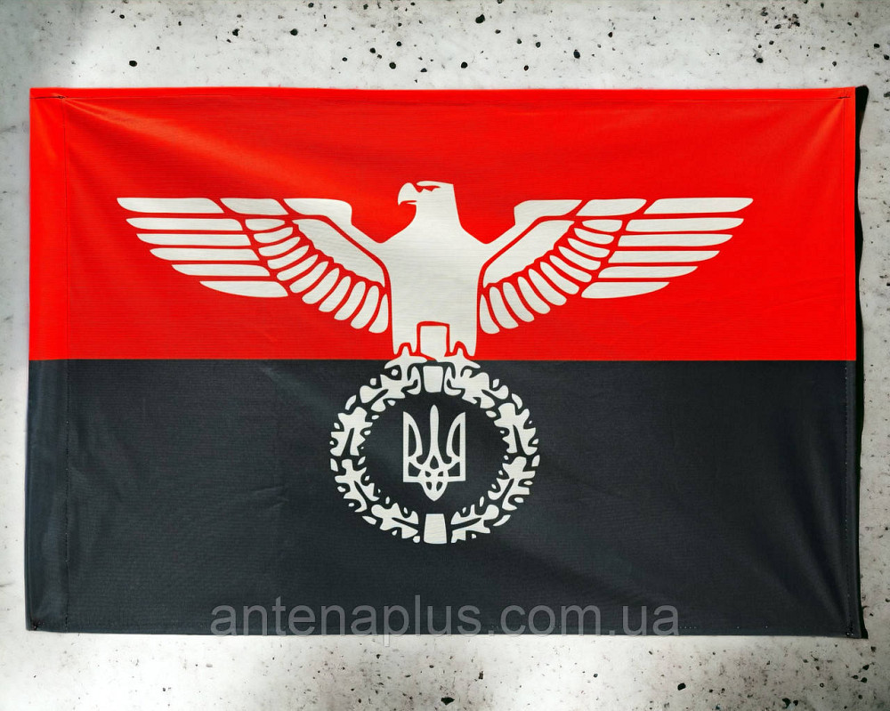 Орел Свободи: Прапор Захисників (червоно-чорний) 600х900 мм Київ - фото 1