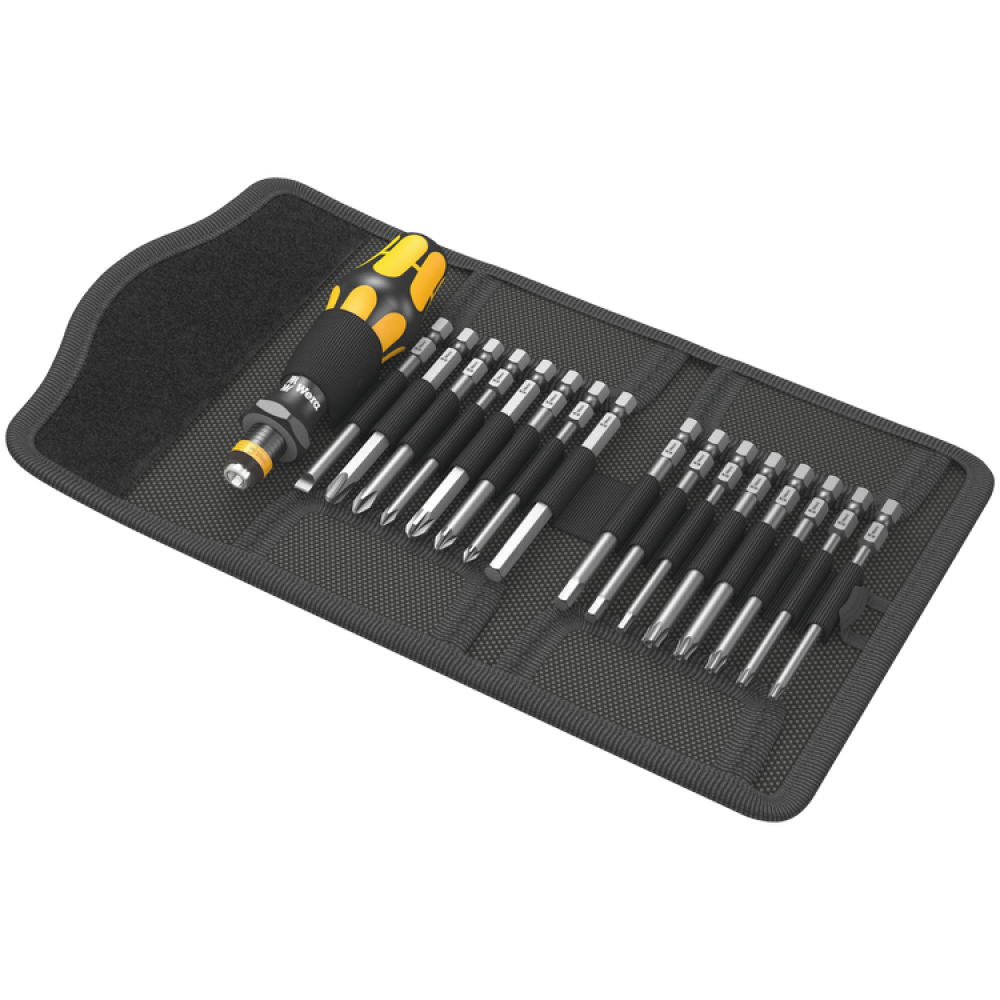 Викрутка Wera Kraftform Kompakt набір 17шт, бітотримач 1/4", 16 біт подовжених 89мм PH,PZ,SL,HEX,Torx 05051043001 Одеса - фото 1