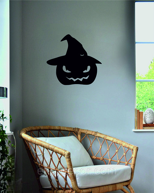 Декоративне настінне Панно «Хеллоуїн — гарбуз», Декор на стіну 70*64 см Київ - фото 2