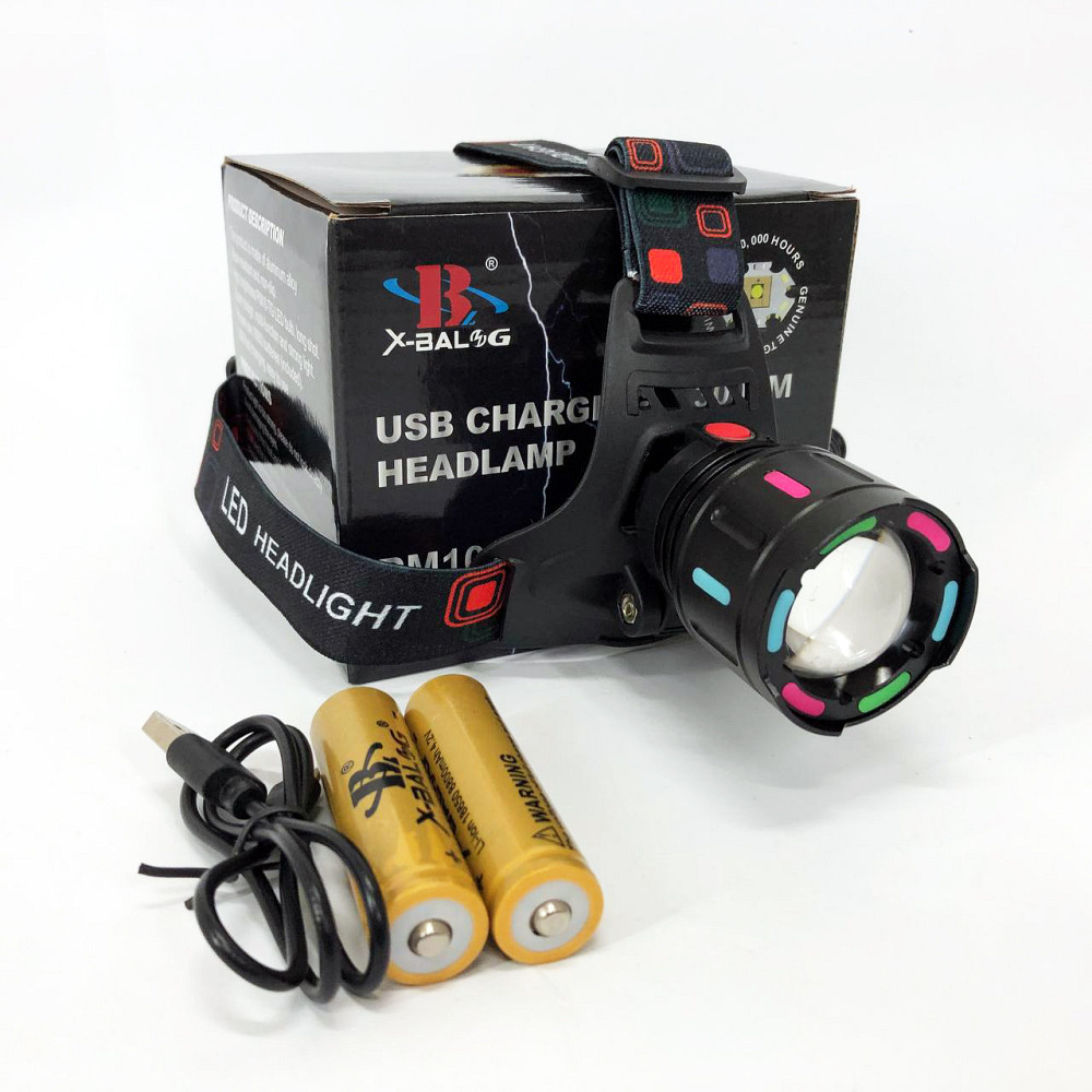 Ліхтар на голову для ЗСУ, Легкий налобний ліхтар для риболовлі Налобний яскравий WC-49 Львів - фото 9