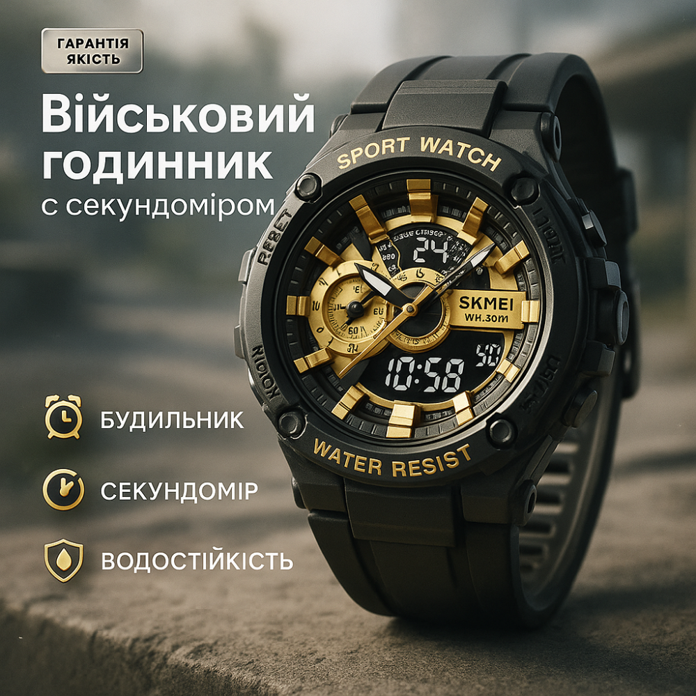 Спортивний годинник чоловічий водонепроникний, Брендовий чоловічий годинник спортивний скмей LE-45 Львів - фото 20