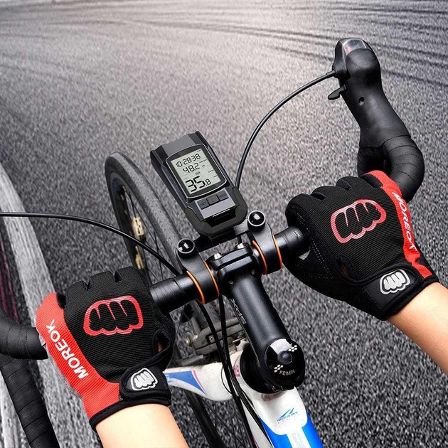 Фара велосипедна з велокомп'ютером і сигналом LED ліхтар з акумулятором і кріпленням звуковим сигналом світлодіодний передній Київ - фото 6