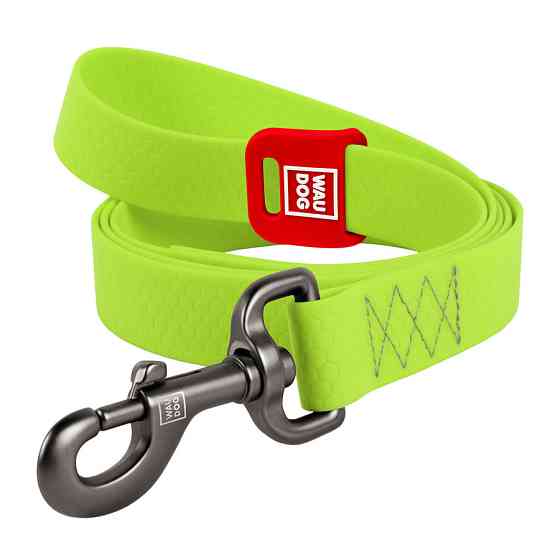 Повідець для собак водостійкий WAUDOG Waterproof, M, Ш 20 мм, Дов 183 см салатовий Київ