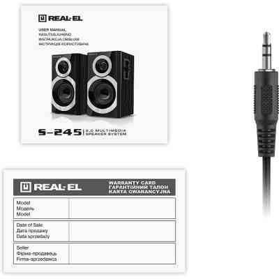 Акустическая система REAL-EL S-245 Black (EL121200015) Винница