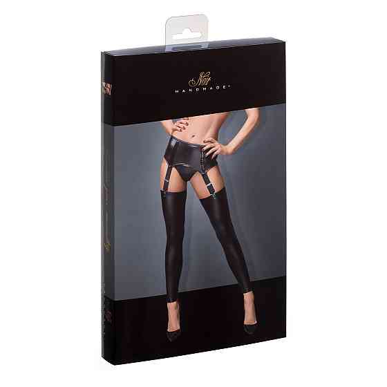 Пояс для чулок виниловый Noir Handmade F034 черный, L Sex Aura Киев