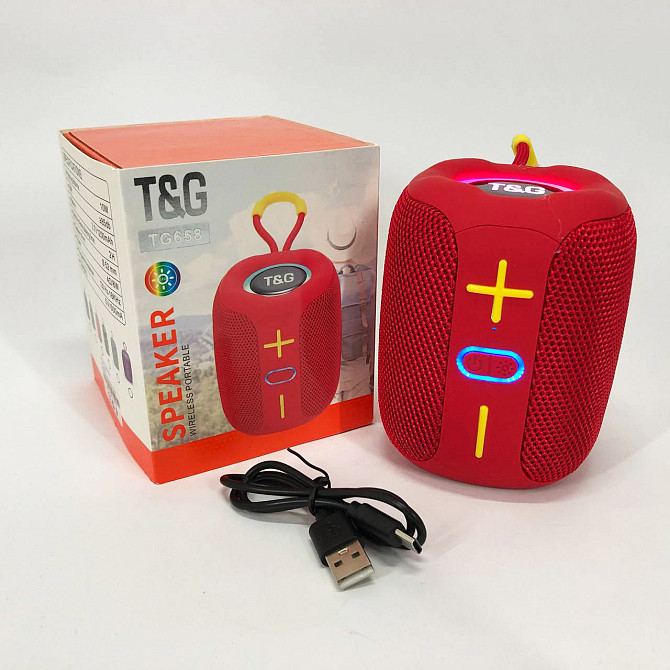 Мощная колонка блютуз с подсветкой TG658, Колонка для дома и улицы, Блютуз-колонка HM-914 с usb-портом Киев - изображение 3