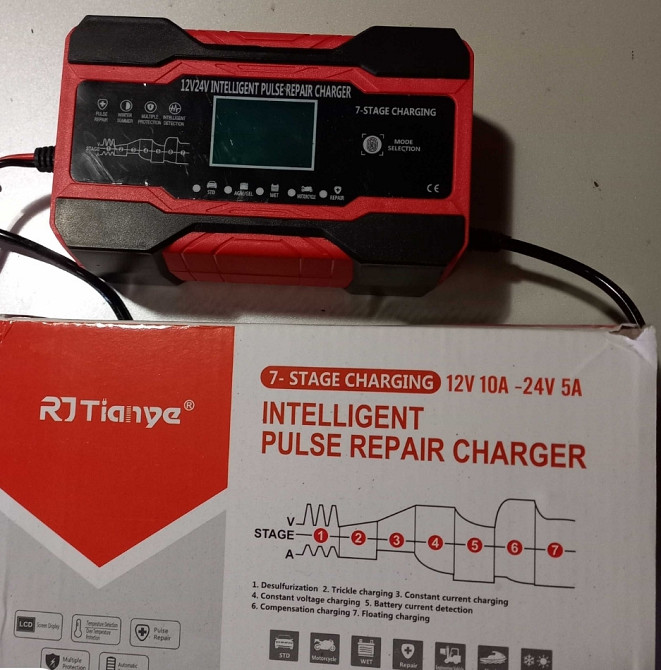 Интеллектуальное автоматическое зарядное устройство 12В/10А 24В/5А Харьков - изображение 1