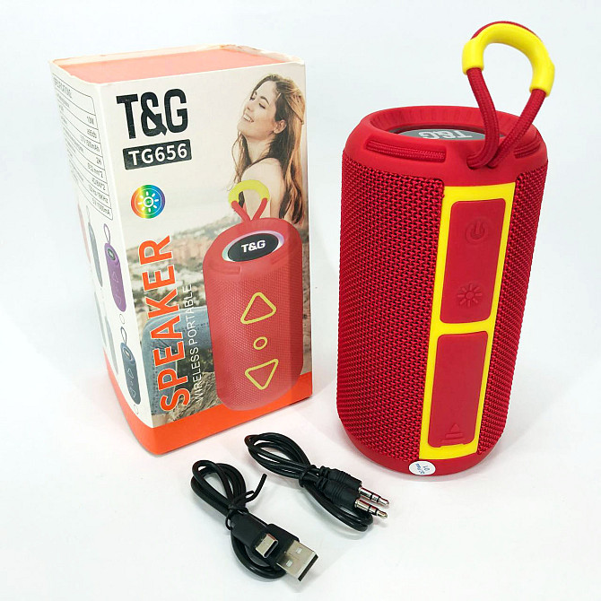 Колонка блютуз светящаяся TG656, Беспроводная колонка переносная громкая, Блютуз-колонка VA-503 с usb-портом Киев - изображение 4