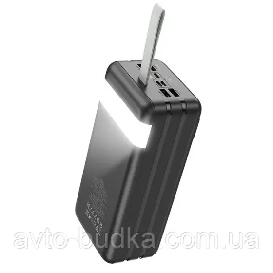 Павербанк HOCO J86B 60000 мА·год QC 3.0 PD 22.5 Вт зовнішній акумулятор чорний Новий Розділ