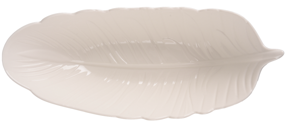 Блюдо LED Deep Leaf White, 35х14х8 см (7133189) Київ - фото 1