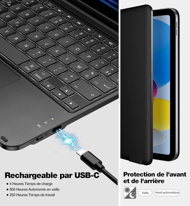 Чехол клавиатура Dracool для iPad Pro 11 (1/2/3/4 поколения) и iPad Air 4/5 (10.9